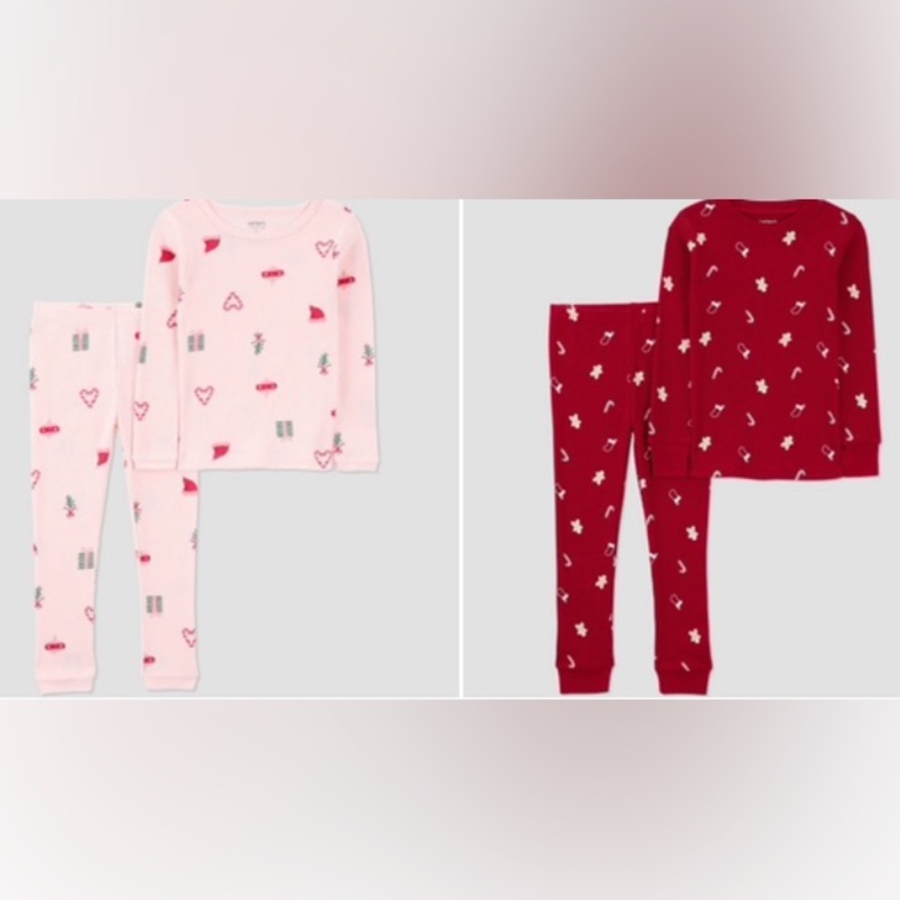 NWT 2 Kids Pajama Set - Pink and Red